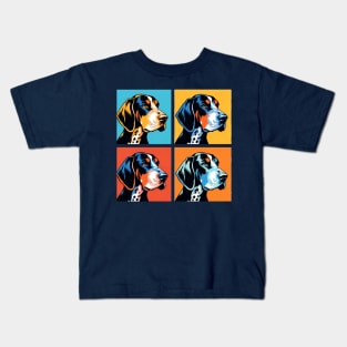 Bluetick Coonhound Pop Art - Dog Lovers Kids T-Shirt